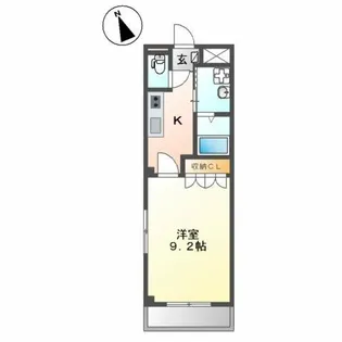 プティ・ベール【1階】の間取り