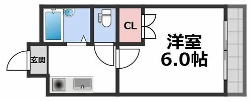グラヴィール鶴和【2階】の間取り