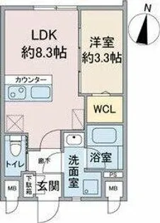 CrossRoad SasashimaLive【3階】の間取り