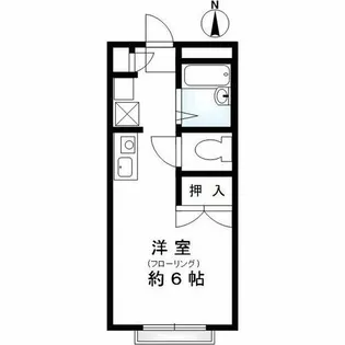 シュガー北落合【2階】の間取り