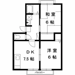サンガーデン須磨 A棟【2階】の間取り