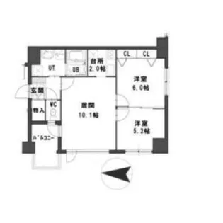 グランメールツイン山鼻東館【6階】の間取り