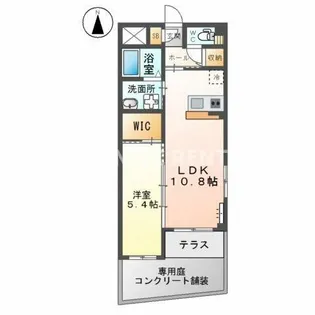 パークシティ・M【1階】の間取り