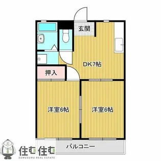 ウエストシティ‘90【101号室】の間取り