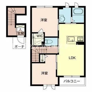 加東市上中(エスポワール)【202号室】の間取り