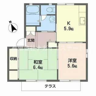 加東市上中(プレミール 上中)【1階】の間取り