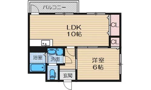 ナンノ第5号館【2階】の間取り