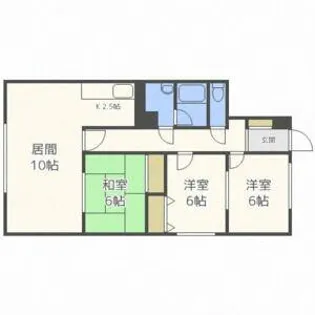 ヤナセマンション【301号室】の間取り