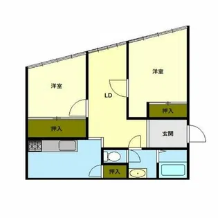 ユニカビル【3号室】の間取り