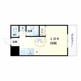 エバービューハイツ【10階】の間取り