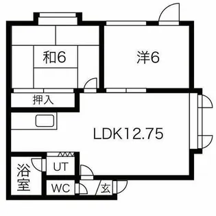 ファミール米里【203号室】の間取り
