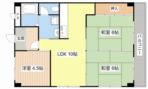 武山ハイツ【103号室】の間取り
