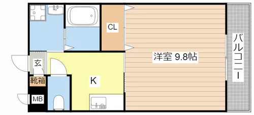 メゾン小西名坂1番館【207号室】の間取り