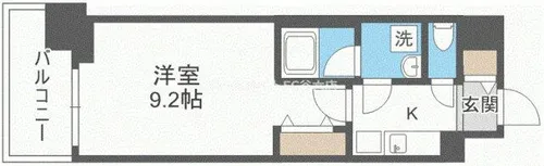 コンフォリア京町堀【5階】の間取り