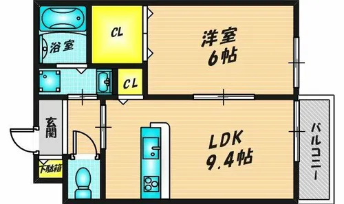 サン・メゾン C棟【102号室】の間取り
