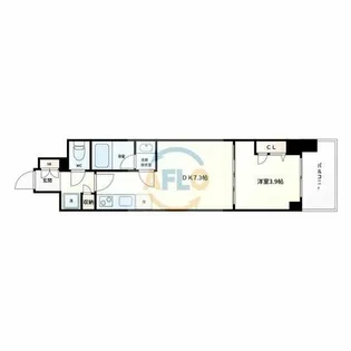 ルフォンプログレ天満橋マークス【12階】の間取り