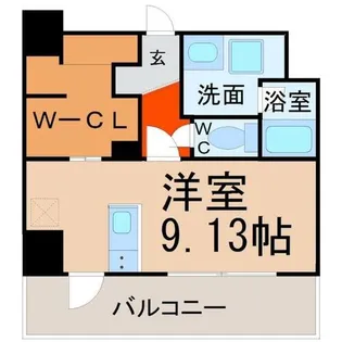 ルーエ金山【4階】の間取り