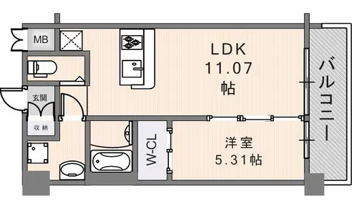 プレジオ八戸ノ里【0403号室】の間取り