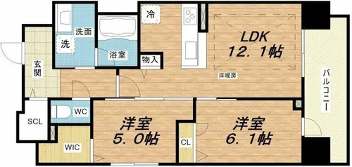 IBC Residence West【7階】の間取り