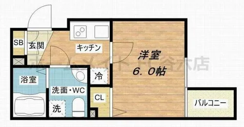 SERENiTE本町reflet【13階】の間取り