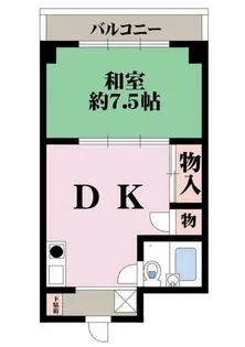 京橋マンション【3階】の間取り