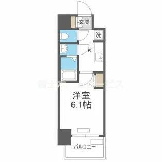 プレサンスOSAKA姫里ヴィオン【6階】の間取り