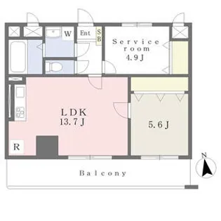 MISTRAL北条口Ⅱ【302号室】の間取り