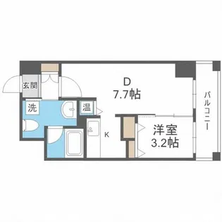 レジディア大通西【10階】の間取り