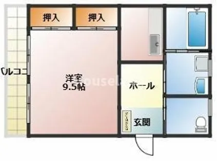 ハイツ和歌浦【2階】の間取り