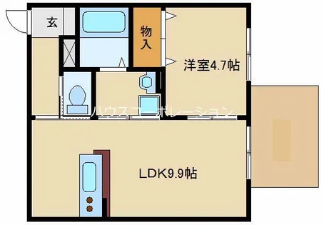 兵庫県尼崎市南塚口町8丁目【アパート】の間取り