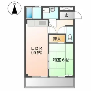 エスプリ立木【2階】の間取り