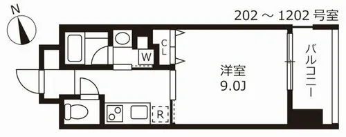 花の木ライズ【3階】の間取り