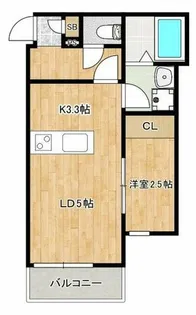 エルモス姪浜Ⅱ【2階】の間取り