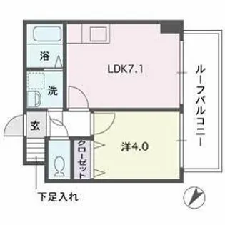 フェイスカミーユ【7階】の間取り