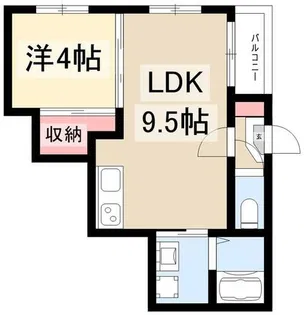 ハーモニーテラス名古屋山王【3階】の間取り