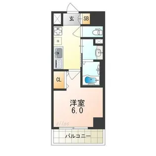 オズレジデンス今里NORTH【8階】の間取り