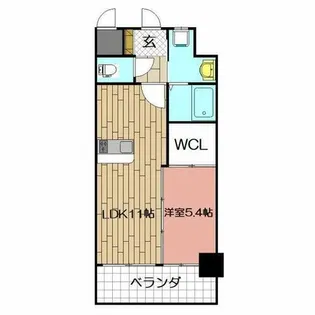 アドヴァンスコート中井【8階】の間取り