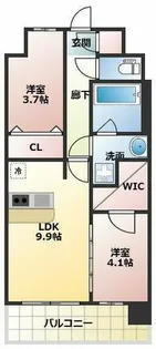 スプランディッド梅田グランノース【5階】の間取り