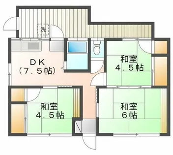 福岡県福岡市東区土井3丁目【一戸建】の間取り
