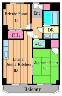 ヴィラ狭山【3階】の間取り