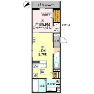 D’s町坪【1階】の間取り