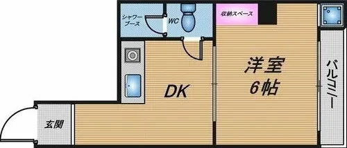 アンシャンテビル【4階】の間取り