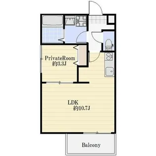 シェリル加古川【4階】の間取り