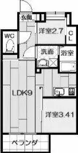 Studie TOBIHATA【3階】の間取り