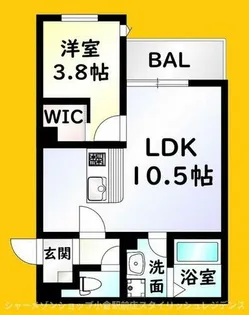 Crecia片野Ⅱ【1階】の間取り