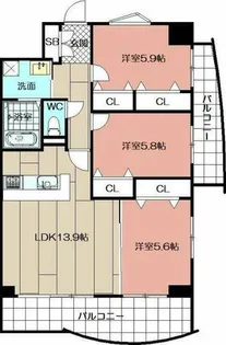 VERDE 大手町【3階】の間取り