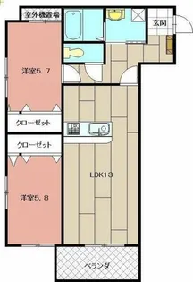 アドヴァンスコート到津の森【5階】の間取り