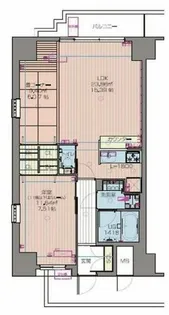 プレジオ本町【2階】の間取り