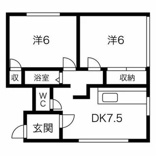 MSレジデンス【2号室】の間取り
