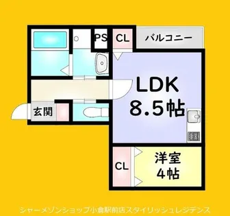 THE NOBLES 戸畑Ⅰ【1階】の間取り